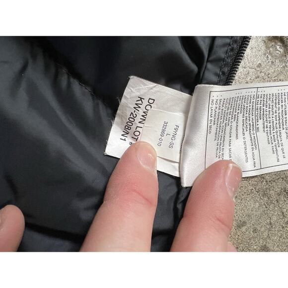 Nike ACG Outer Layer 3 Size L Womens Black 3/4 Zip Down Packable Puffer 800 Fill - Picture 10 of 15